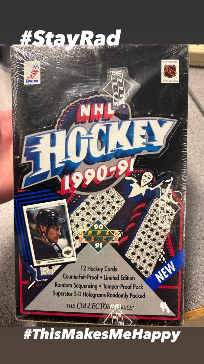 GreenZoneScott's tweet photo. This makes me happy. Can’t wait to go back to 1991! @UpperDeckSports #StayRad #UpperDeck #NHL #90s #Nostalgia 

Side note: I work with some pretty rad people https://t.co/WIWafh6AgY