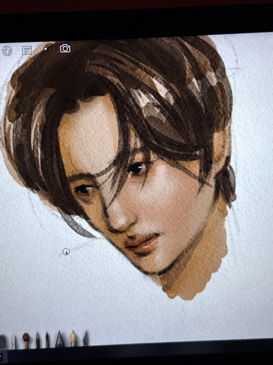 salutdeandre's tweet photo. sketching today 🤠 #Kai #EXO https://t.co/eObnhNo1lO