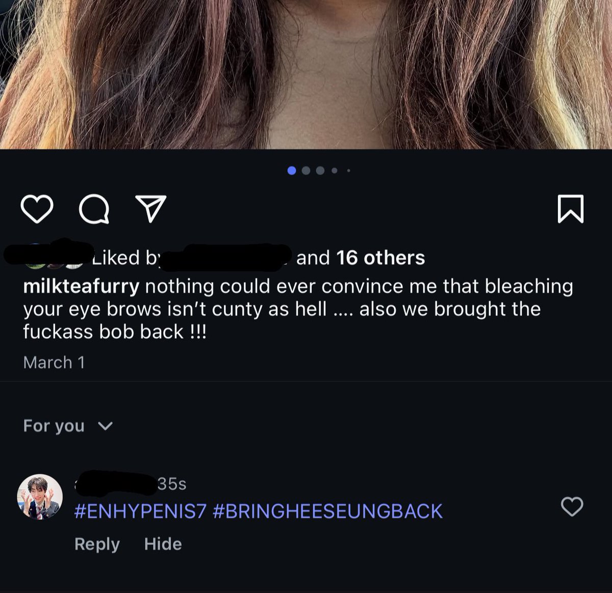 pinkmonstas's tweet photo. okay this is getting out of control whyd someone comment this on my instagram ? 😭😭😭 what the hell am i supposed to do? https://t.co/nuggkTg8Rb