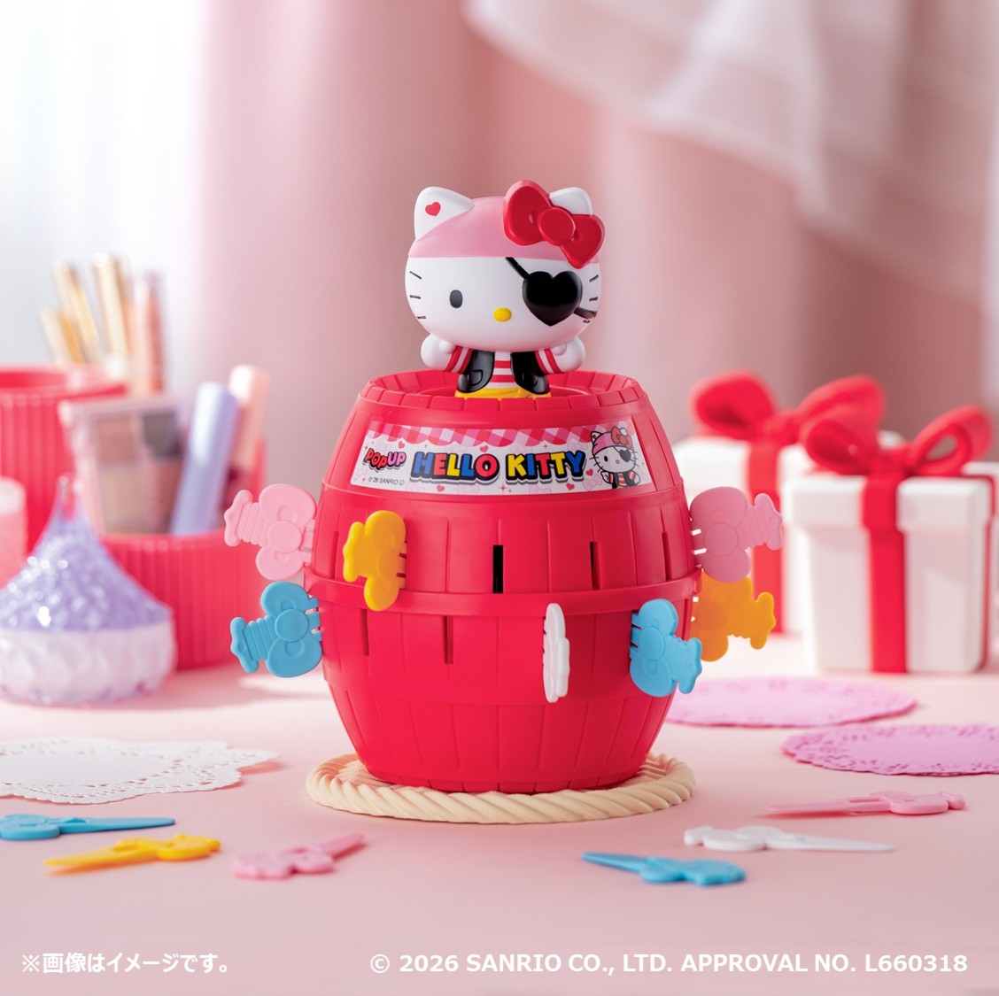 ✨🎀ハローキティ危機一発🎀✨ 本日発売！ ハローキティがタルから