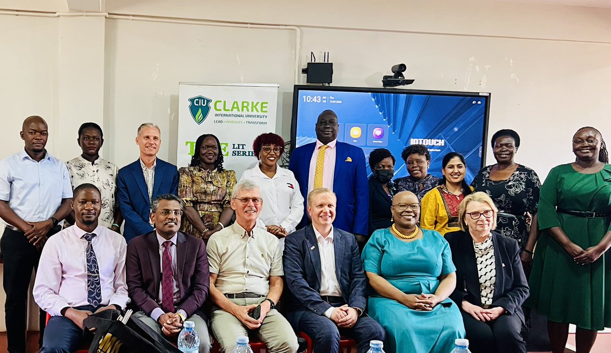 RoseNanyongaCla's tweet image. This week at @CIUuga  ,  we were delighted to host Dr Jaakko Hallila  President of @SeAMK - Seinäjoki University of Applied Sciences along with Dr Anna-Maria Aho, Faculty Dean. This partnership has now spanned 15 years, and we are delighted to continue exploring new opportunities