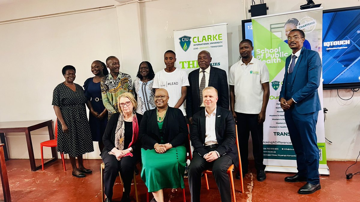 RoseNanyongaCla's tweet image. This week at @CIUuga  ,  we were delighted to host Dr Jaakko Hallila  President of @SeAMK - Seinäjoki University of Applied Sciences along with Dr Anna-Maria Aho, Faculty Dean. This partnership has now spanned 15 years, and we are delighted to continue exploring new opportunities