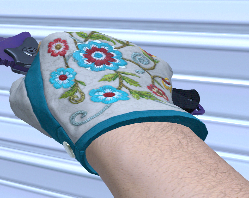 Eaglestrike8's tweet photo. The geometry along the bottom edge of the driver gloves looks so bad, I didn't look closely at it until now but it doesn't look good at all. they gotta hit it with the blender smooth shading tool or something https://t.co/hSHCjupJis