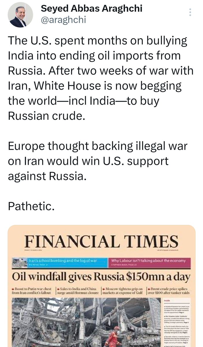 johnstanly's tweet photo. Araghchi says pretty much the same 😐 https://t.co/YT6XBV5J5P