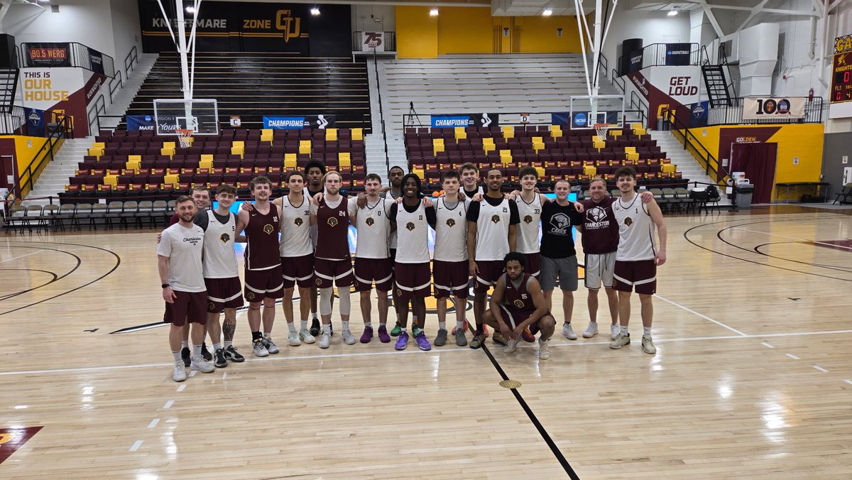 UCWV_MBB's tweet image. Practice before the First Round of the Atlantic Regional! Golden Eagles tip off tomorrow at 5:00 pm vs #1 Gannon 🏀🦅

#CARES x #BTTY
