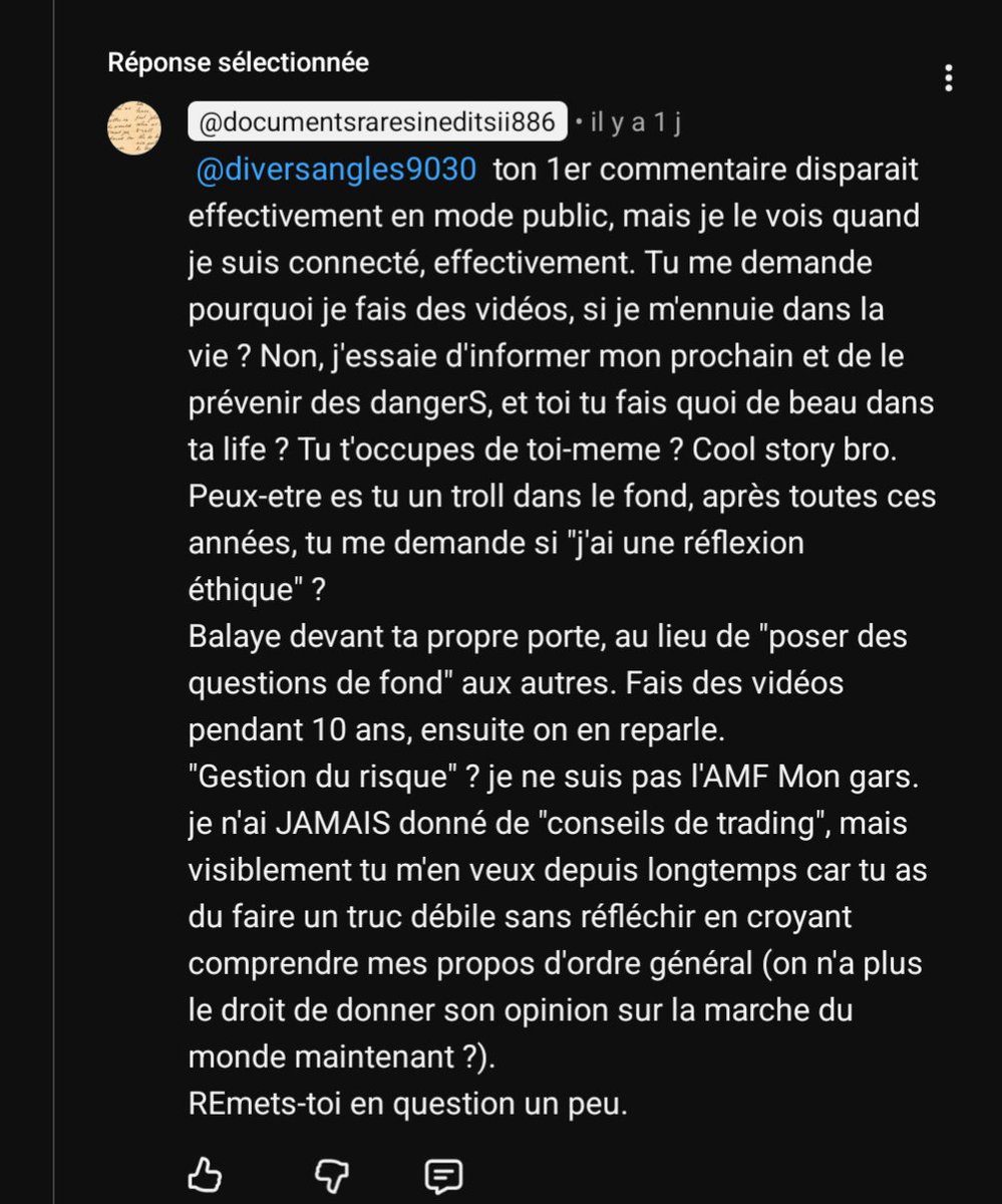 C'est l'opposition anti système lol
Contre la censure ..lol
Mais les commentaires sont lus avant qu'ils ne paraissent public...
Ce n'est pas qui le dis...
C'est lui même 🤣🤣🤣