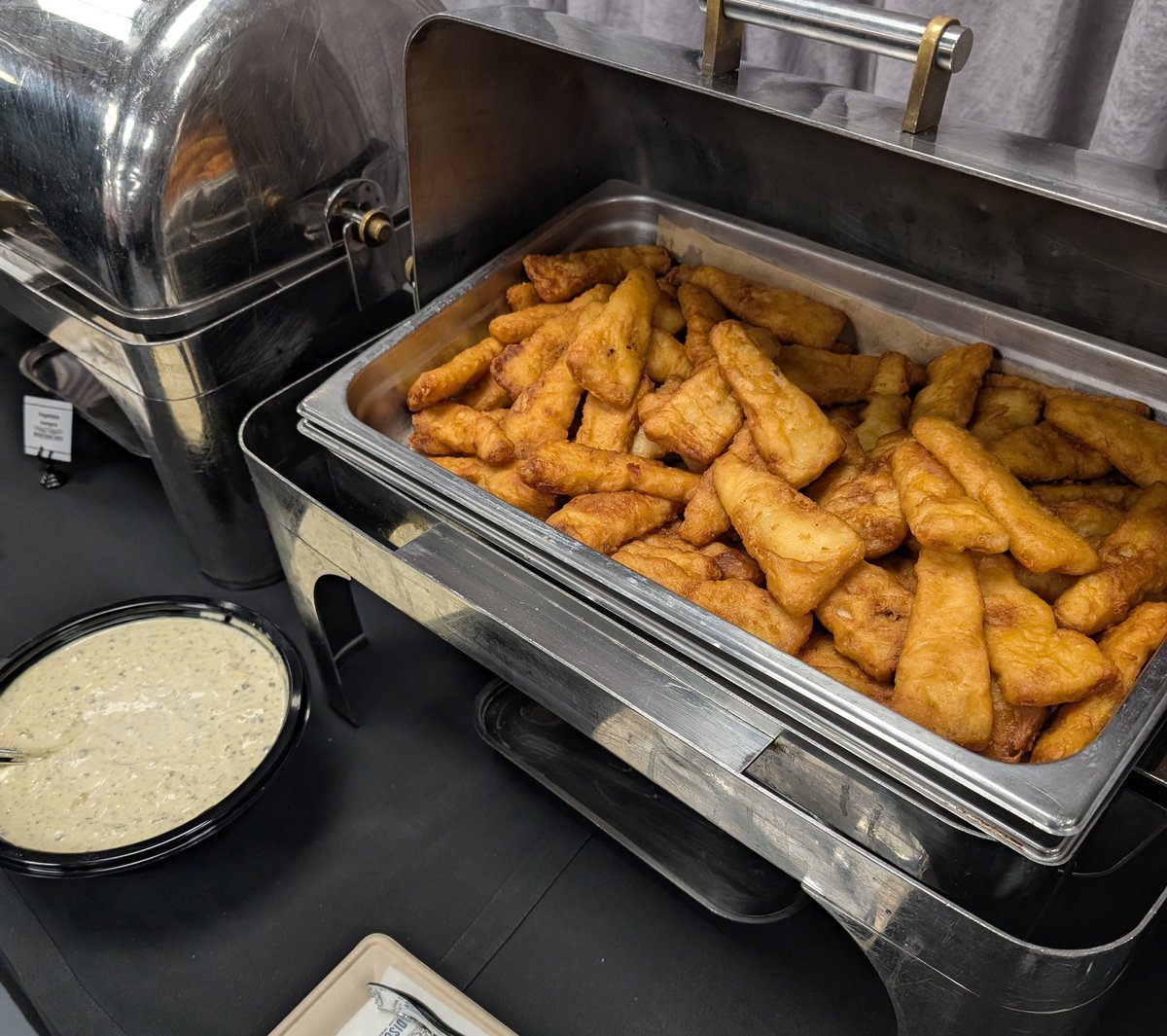 One of my favorite Big East traditions

Fried fish Fridays served at MSG for Media

"This Conference was built on meatballs, prayer and hoops" - John Fanta
