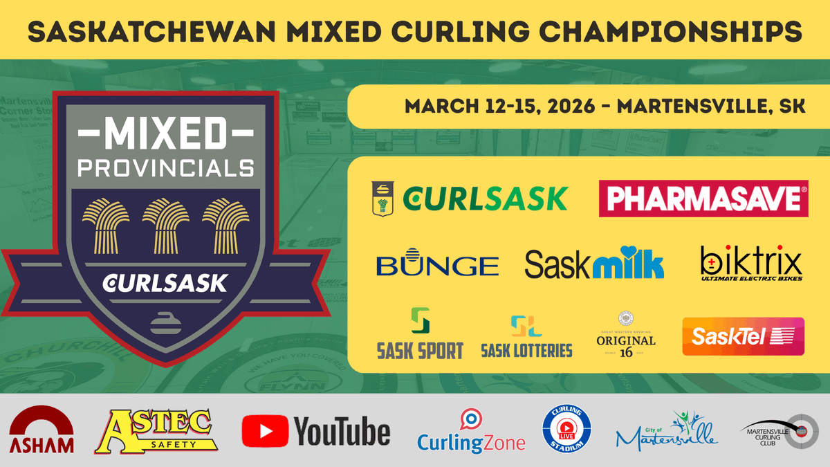 For a little fun, Trevor Johnson of Team Kleiter has been producing and commentating on some games from the Saskatchewan Mixed Curling Provincials in Martensville! #curling 

Check out Shutra and Tokarz now on YouTube!
youtube.com/live/He0dKF0N6…