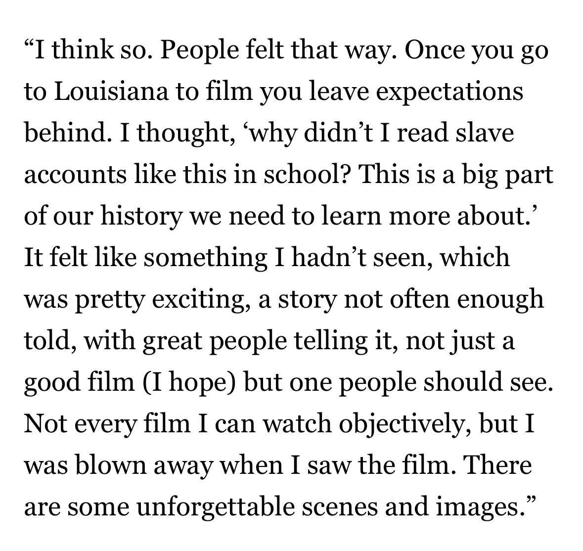 Stolen tweet + not true, Paul said it did take a lot out of him but he knew he had to honor the message of the movie