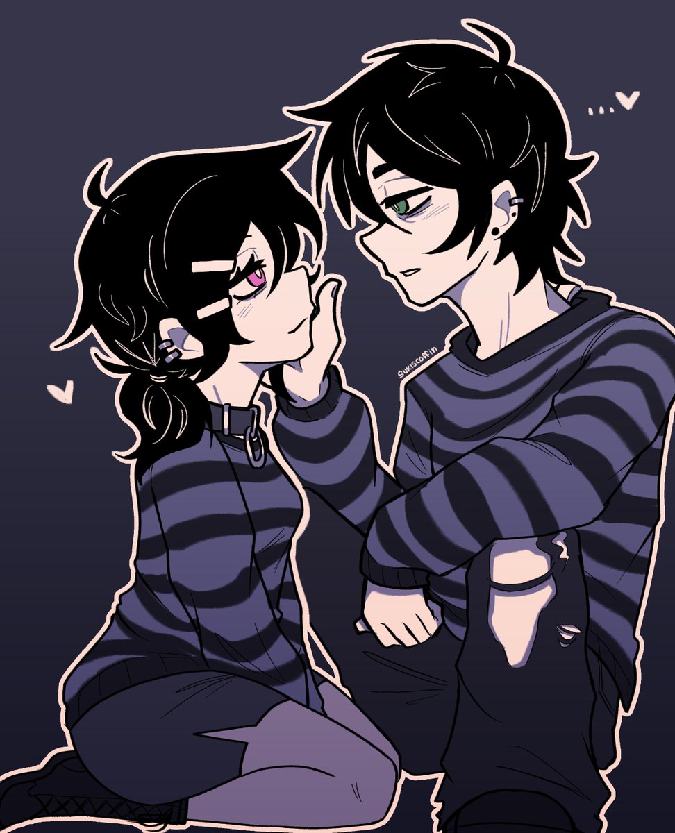 sukiscoffin's tweet photo. emo siblings bonding time 🐇💚🩷
#tcoaal #thecoffinofandyandleyley https://t.co/5mTjqC7OZf