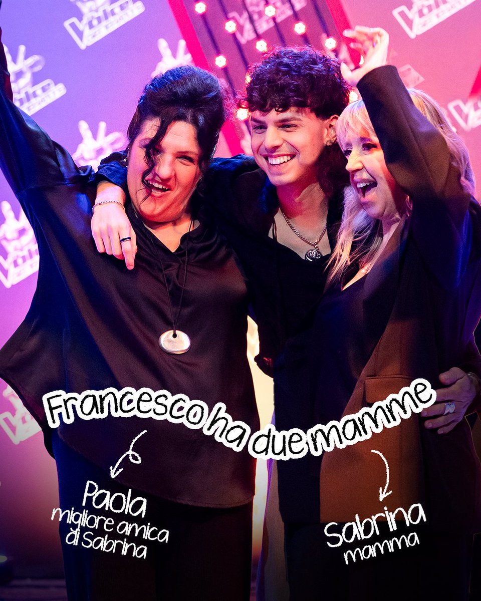 THEVOICE_ITALY's tweet image. Francesco ha due mamme, Sabrina e Paola. 

Quando Sabrina si è ammalata, Paola si è presa cura di lui. Cantare insieme attutiva la mancanza.

Oggi il sogno di Sabrina si realizza: il figlio e la sua migliore amica si esibiscono sul palco di #TheVoiceGenerations