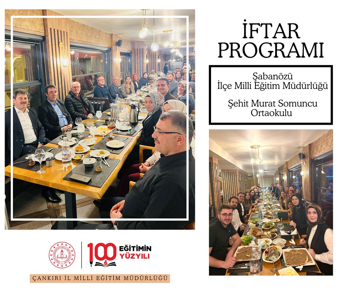 MemCankiri's tweet photo. Şabanözü Şehit Murat Somuncu Ortaokulu tarafından organize edilen iftar programı, eğitim camiasını bir araya getirdi.
Haberin detayı için https://t.co/IRvBjV05T3 https://t.co/aYJSIylBE4