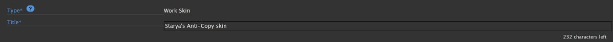 RanLuna13's tweet photo. 2. Put a title (whatever you want, only to distinguish it)
3. In CSS, paste this:
#workskin .unselectable {
-webkit-user-select: none;
-moz-user-select: none;
-ms-user-select: none;
user-select: none;
}
4. Click on "submit" and done!
Now, steps to apply it! https://t.co/Ll0CMdSwB0