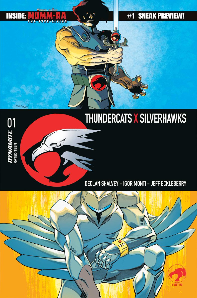 DynamiteComics's tweet photo. Monday is the Final Order Cutoff for Thundercats X Silverhawks #1 from Declan Shalvey. Look for the covers by Declan Shalvey, Lucio Parrillo, Eric Canete, Ben Oliver, a blank cover and animation art. Also look for the virgin variants.
#thundercats #silverhawks #declanshalvey #lucioparrillo #ericcanete #benoliver
https://t.co/qIdNQmyI6X