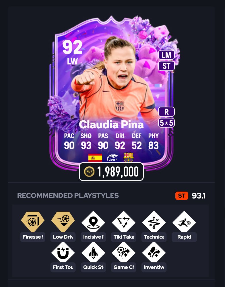 FUTxGG's tweet photo. 🚨 The BEST PlayStyles for EVERY new FUT Birthday player — according to Pros

THREAD 🧵👇 https://t.co/mc7A73tkK8