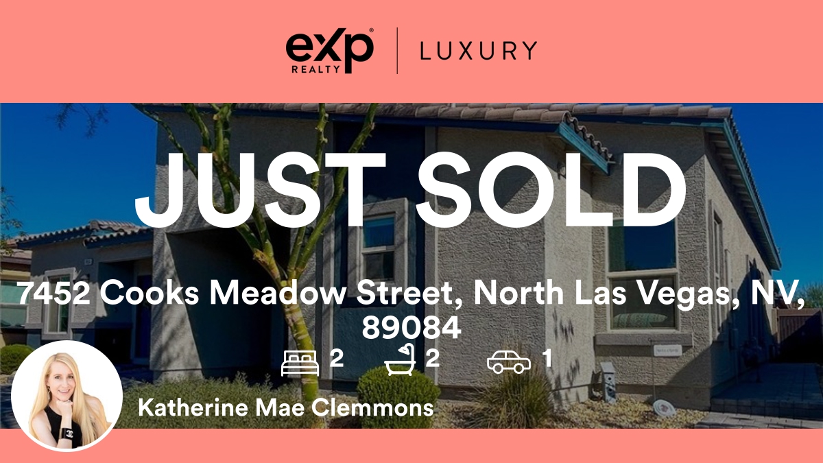 ClemmonsRealtor's tweet photo. 🛌 2 🛀 2 🚘 1
📍 7452 Cooks Meadow Street, North Las Vegas, NV, 89084

My latest sale on RateMyAgent.
S. 63679
https://t.co/xQ5Kr6e4E6

...
#ratemyagent #realestate https://t.co/nstr29H8di