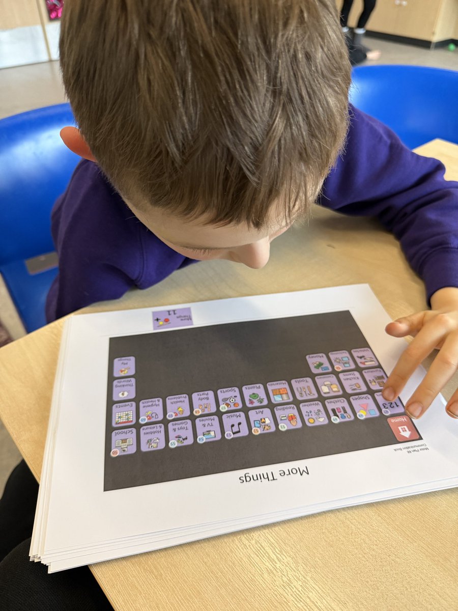 We’ve been exploring letters and numbers using the computer keyboard 💻🔤 
Alongside this, we are learning to use AAC boards to communicate our choices and support pupil voice. <a href="/CalDept/">Gita /Craigmarloch AAC</a>