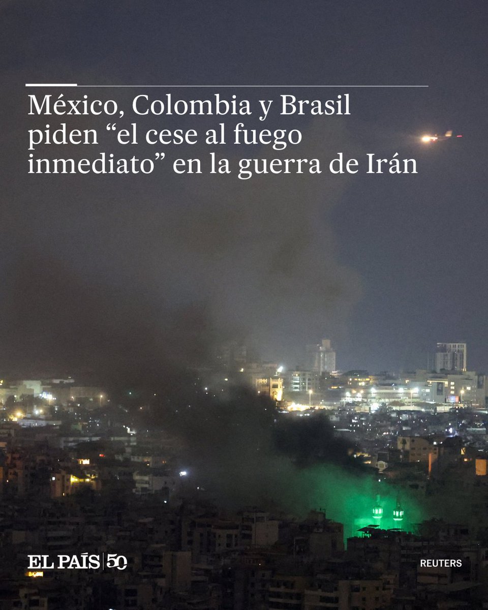 México, Colombia y Brasil se han sumado a las voces críticas contra la guerra en Irán. En un comunicado conjunto piden “el cese el fuego inmediato” e instan “a la necesidad de que las diferencias entre Estados se resuelvan mediante la diplomacia” dozz.es/olgb23