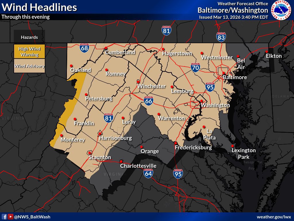 The Wind Advisory has been expanded and is now in effect for the DC ...