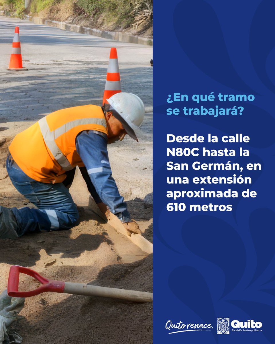 ObrasQuito's tweet photo. 👉#MantenimientoVial | Iniciamos los trabajos en el adoquinado de la calle San Francisco de Rumihurco, en el sector #ElCondado, con el objetivo de mejorar las condiciones de circulación y seguridad para conductores, vecinos y usuarios de esta vía.
Aquí más información ➡️https://t.co/vR2vLTiK4J
#QuitoRenace
#QuitoNoSeDetiene