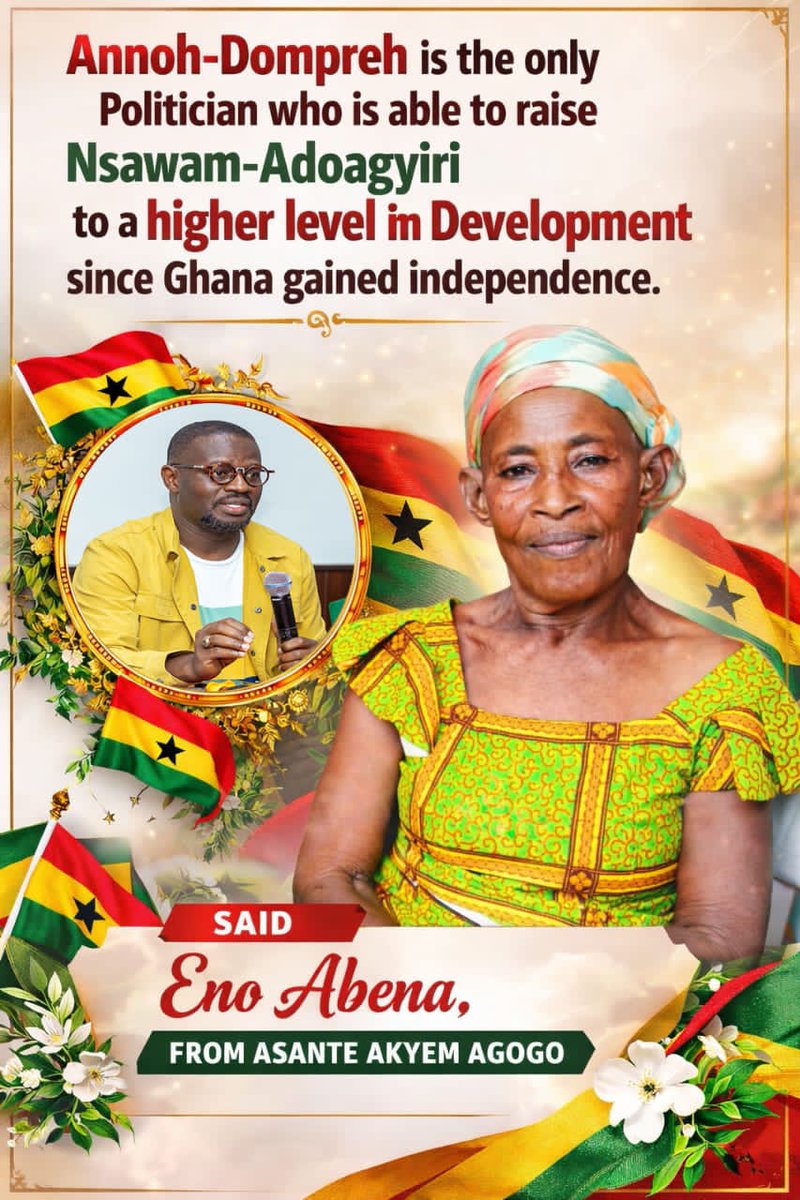 NanaKay6334's tweet photo. Osaberima Hon Frank Annoh-Dompreh @FAnnohDompreh is the only politician who is able to raise Nsawam-Adoagyiri to a higher level in development since Ghana gained independence.
#Domprehy3dom
#AnnohDomprehIsKing #LeadershipWithAction https://t.co/2NGAapnCVL