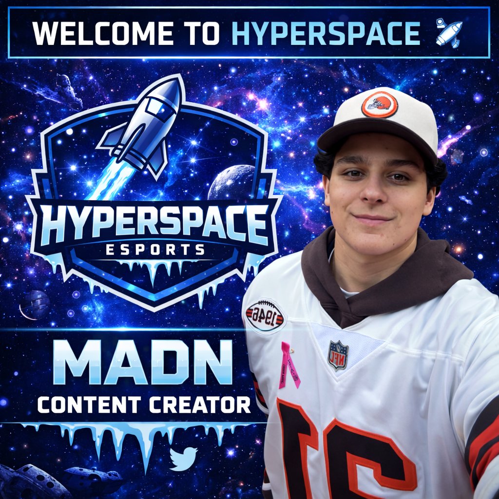 HyperSpaceHS's tweet photo. 🚀 Welcome to HyperSpace Esports, @ItzMadn !

We’re excited to announce Madn as our newest Content Creator. 🎮Madn plays a variety of games and will be bringing great content while helping grow the HyperSpace community. Show him some love and welcome him to the team! 🌌 https://t.co/Hs6oU3MLm8
