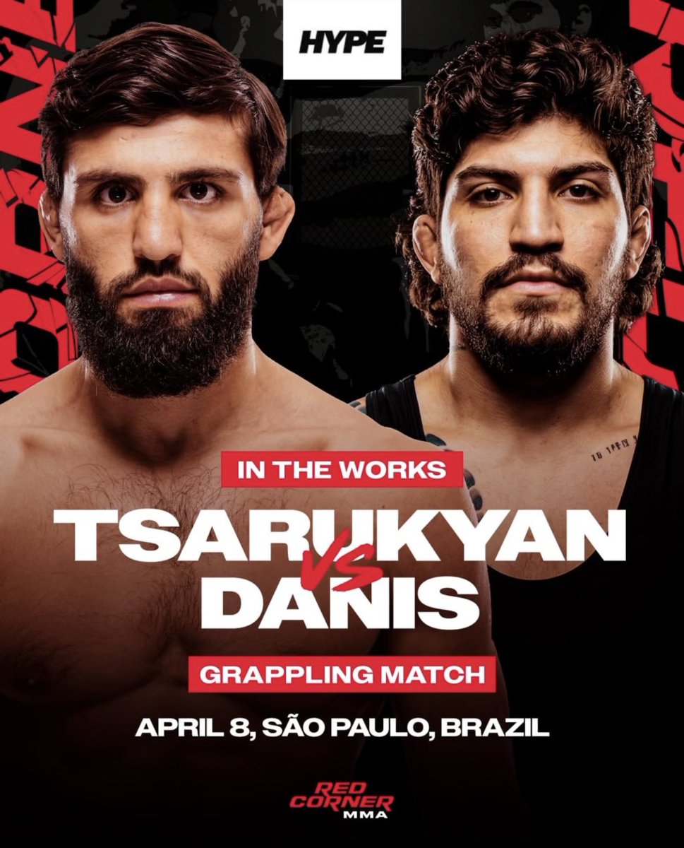 ‼️ A grappling match between Arman Tsarukyan &amp; Dillon Danis has a 99.9% chance of happening on April 8th in São Paulo, Brazil at Hype FC 🤼

[Armand Martirosian tells <a href="/RedCorner_MMA/">Red Corner MMA</a>]