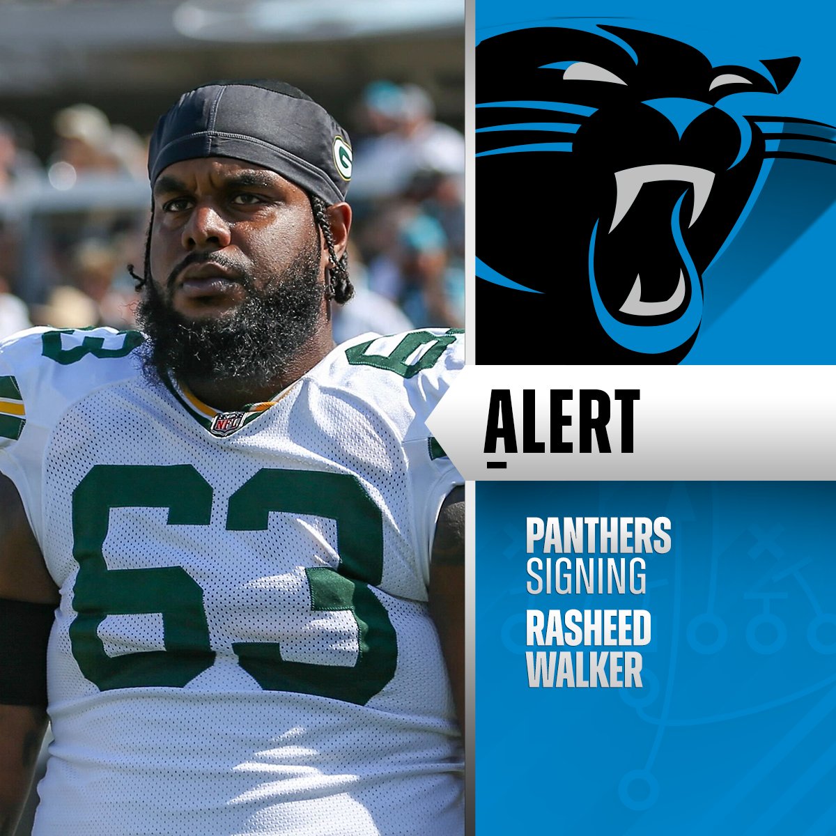 Panthers, OT Rasheed Walker agree to one-year deal. (via @RapSheet + @TomPelissero)