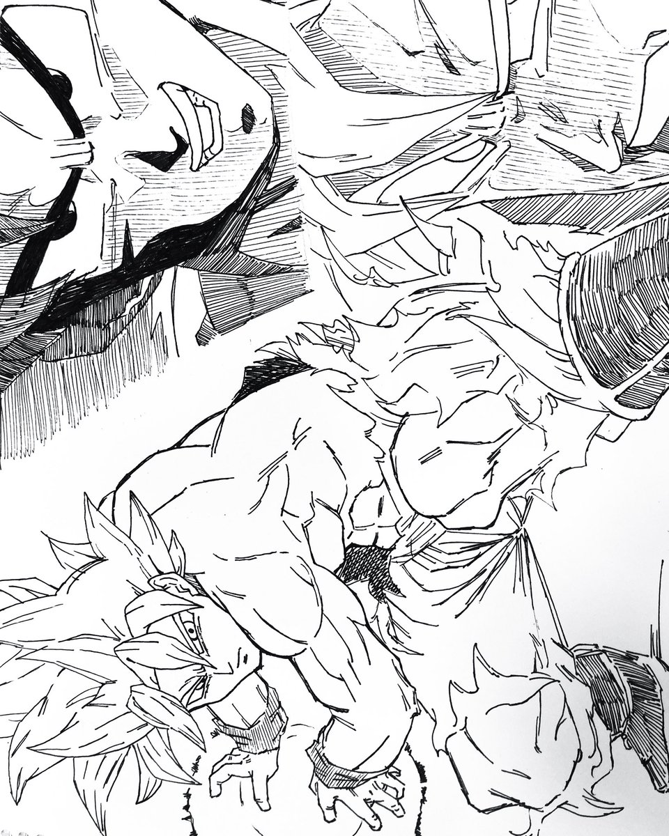 Neend_348's tweet photo. 孫悟空

 #ドラゴンボール  #イラスト  #アナログ
 #絵  #孫悟空  #ドラゴンボール超 https://t.co/izsni5OSoZ