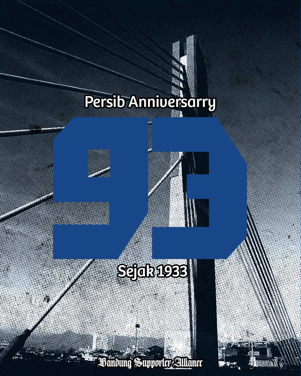 Angka 1933 mungkin terlihat seperti angka biasa bagi sebagian orang. Tapi bagi kami, itu adalah cerita panjang yang dijaga dari generasi ke generasi—dari tribun ke tribun, dari cerita orang tua kepada anak-anaknya. #Persib93th