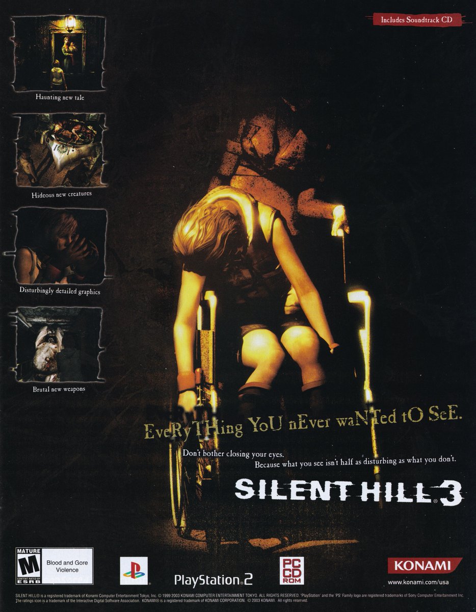 DESIRExDLC's tweet photo. Silent Hill 3 magazine scan https://t.co/HYrTMMey7Q