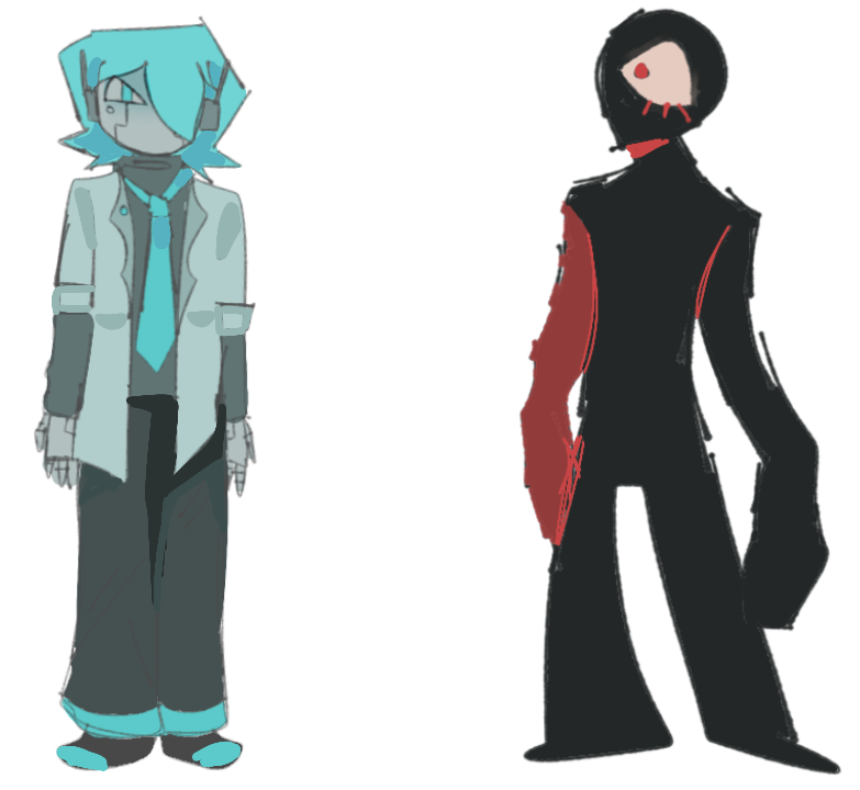 DanitheVampire's tweet image. ANDRE AND ASSIM FINALLY I was planning to draw them for a long time but always forgot oops #andrew2002 #assimilation #minecraftARG