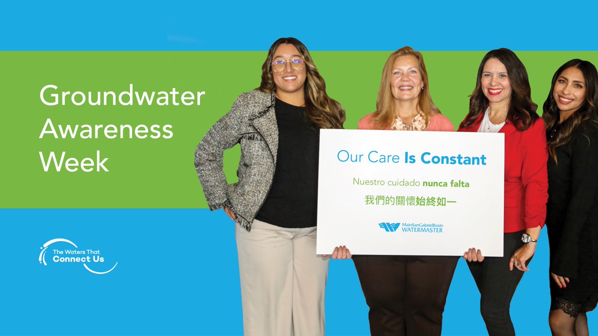 MSGBWatermaster's tweet photo. Our last post for Groundwater Awareness week is about how our care “Is Constant.” The drought cycle is constant, so our care must be constant too. Our team here—Jocelyn, Kelly, Arrica and Ana—cares for our groundwater every day. Make your care constant too. #WatersConnectUs https://t.co/PsIGWUlyWo
