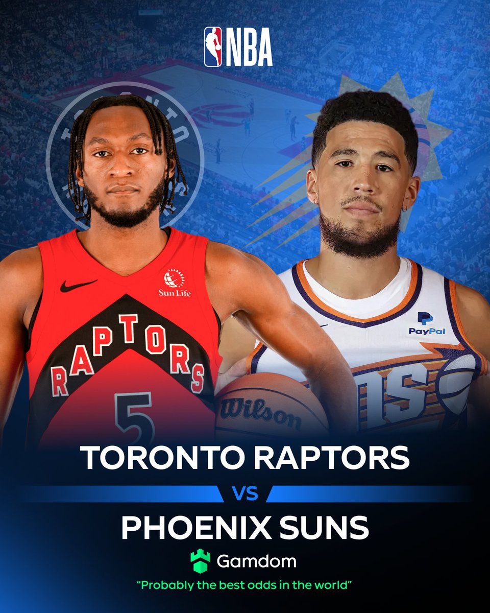 gamdomsport's tweet image. ONE of the many great NBA matchups on the slate! 🍿

D‑Book faces a #Raptors team starving for a home statement win.

Are you surprised the #Suns are underdogs? 😳