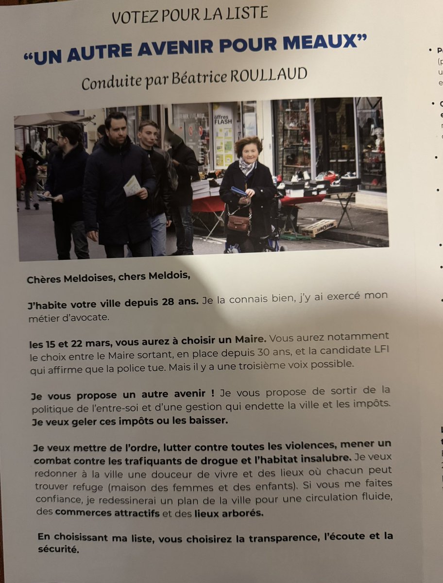 BatriceRoullaud's tweet photo. Voici mon dernier tract avec une partie du programme. 

@groupeRN_off 
@RNational_off 
@RNational77 https://t.co/faFz5CPtZt