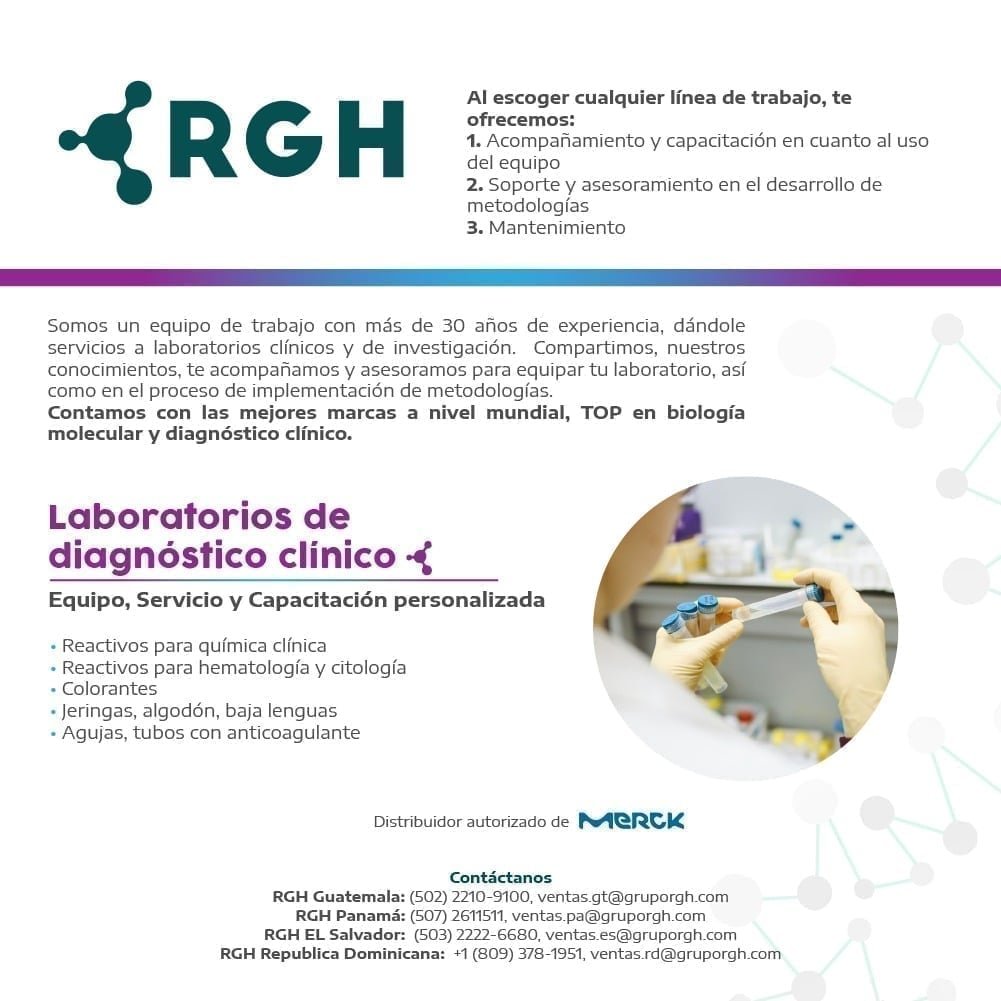 Especialistas en atención a Laboratorios de Diagnóstico Clínico. RGH, con más de 30 años brindando soluciones en equipo, servicio y capacitación

gruporgh.com

#laboratorio #SuministrosParaLaboratorio #ElSalvador #Guatemala #Panama #RepublicaDominicana