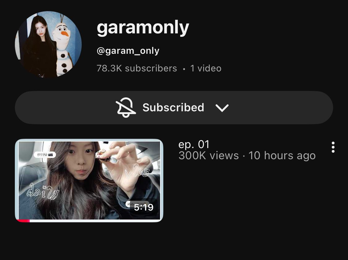 tokkigrm's tweet photo. in just 10 hours garam first vlog has reached 300k views this is insane https://t.co/xuysDacA2l