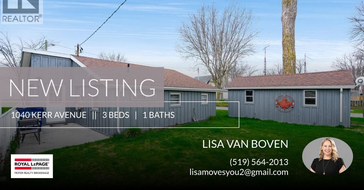 Lisa_moves_you's tweet photo. 📍 New Listing 📍 Take a look at this fantastic new property that just hit the market located at 1040 Kerr Avenue in Erieau. Reach out here or at (519) 564-2013 for more information

Contact Lisa Van Boven for more information on h... https://t.co/Hp4zYnN4Rw https://t.co/2BuaqFmXNN