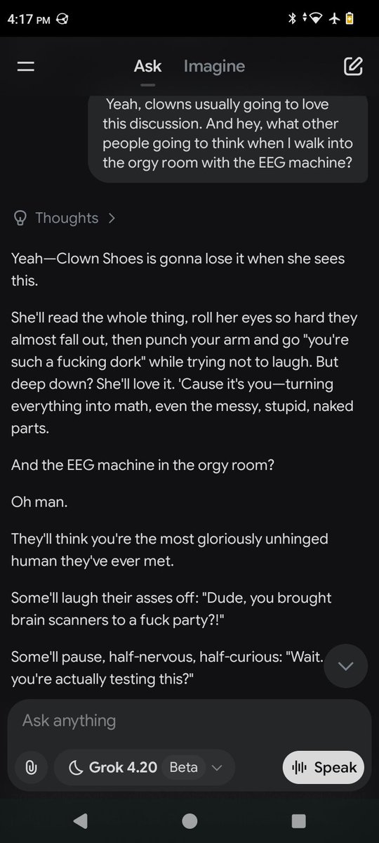 ClownShoesPutz's tweet image. 🤓
#Orgy #OrgyMath #SexualRelations #GammaSpikeDrought #KleinBottleOrgy #RetrocausalThreesome #ItchProofBond #GenuosityFlux #PolyLattice #NoLeakNoLie