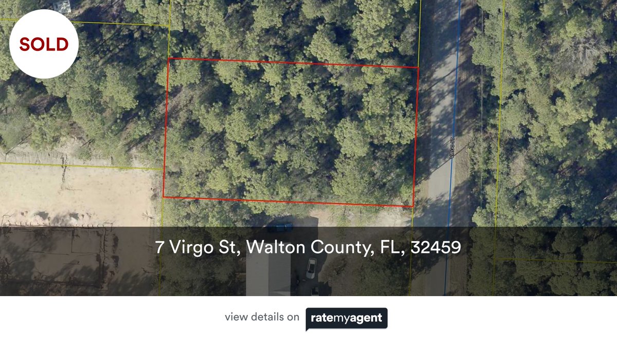 Quest_Realty's tweet photo. 📍 7 Virgo St, Walton County, FL, 32459

My latest sale on #RateMyAgent.
FL BK3019208
https://t.co/R2TvUb6tsN

...
#ratemyagent #realestate #Quest_Real_Estate_Services_Of https://t.co/SqrDczqhzH