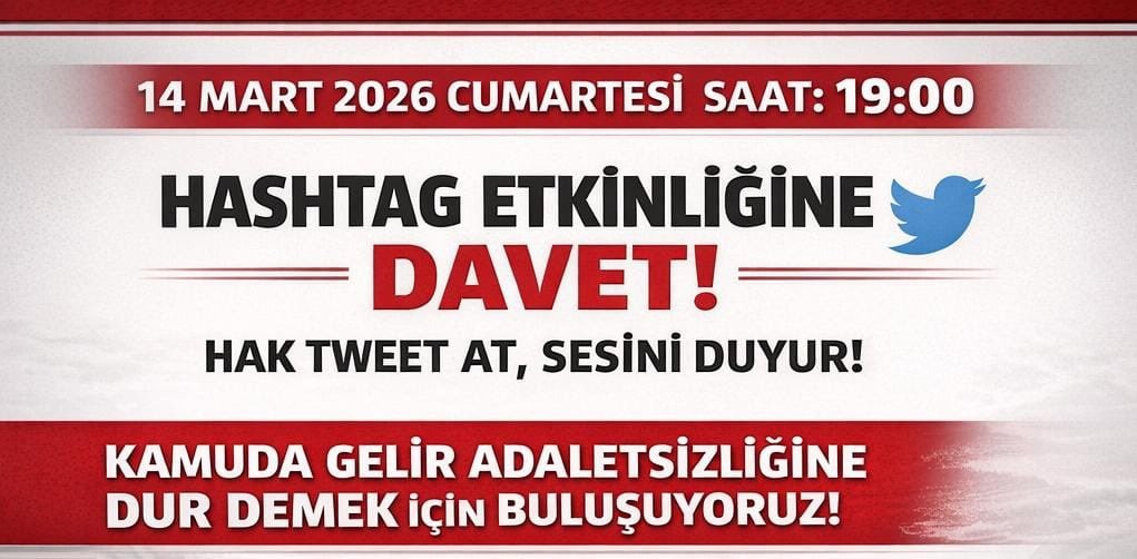sakirartis1's tweet photo. 14 Mart 2026 Cumartesi günü saat 19.00’da;

En düşük memur maaşının 90 bin TL’ye yükseltilmesi, kariyer meslek gruplarında unvanlara göre maaş skalasının yeniden düzenlenmesi,

İşçilere maaş dışında verilen ikramiye, tediye, yemek ve yol ödemelerinin memurlara da sağlanması için X platformunda olacağız.

#memur