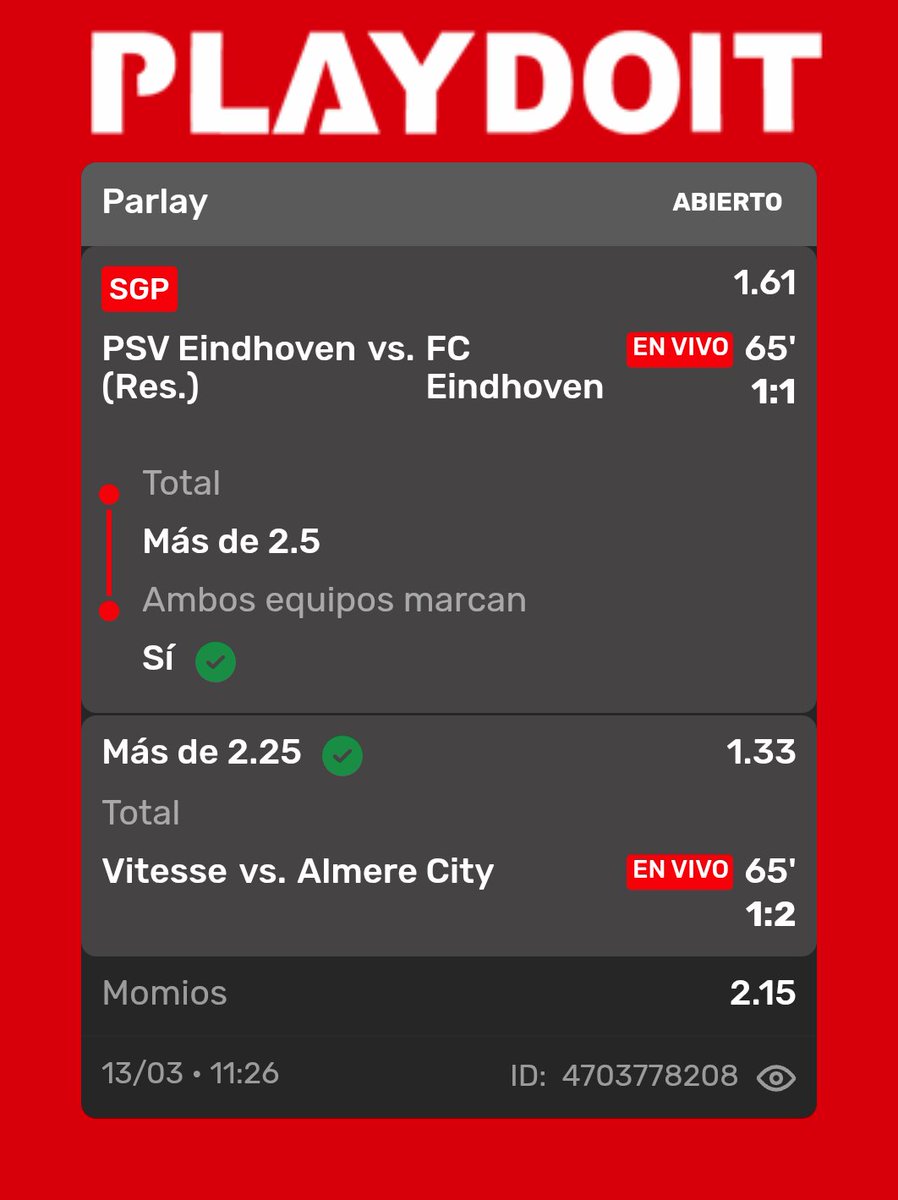 A un gol de la gloria 

#twitterapuestas 

#psv