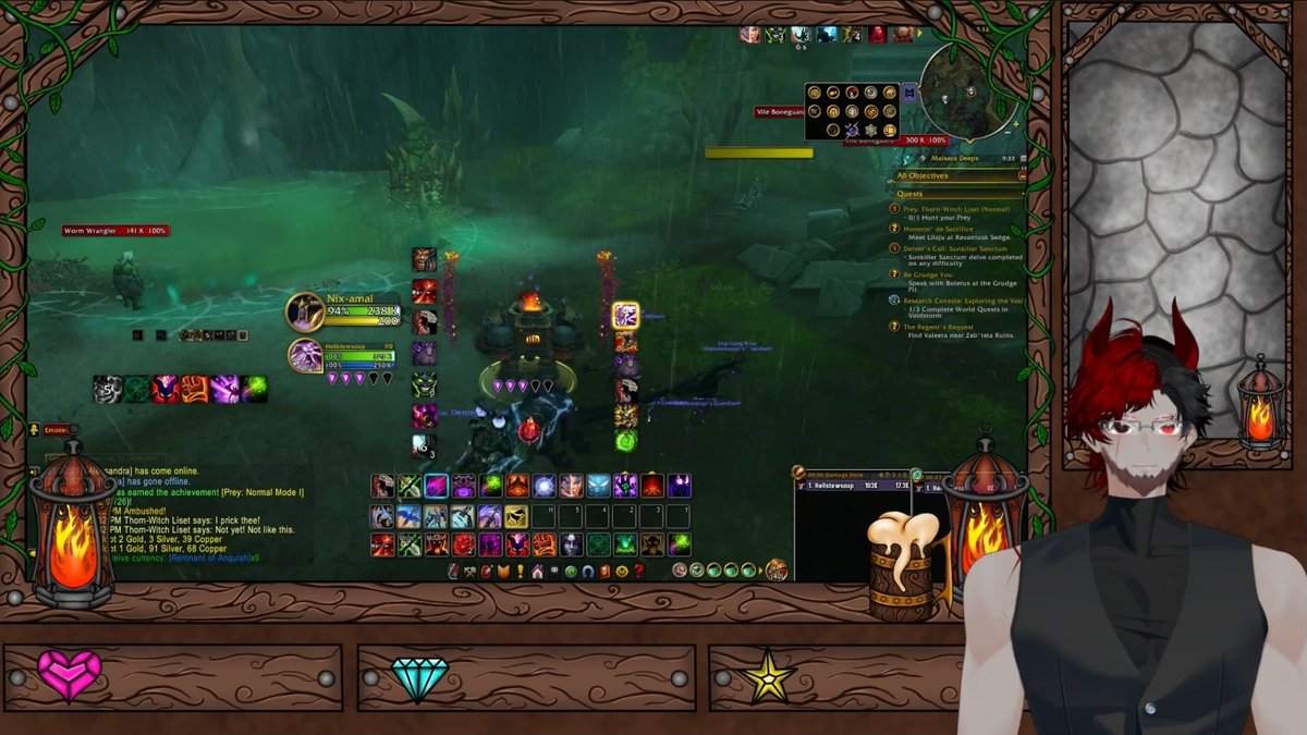 I drew up my husband an overlay for his OBS. I haven't drawn in so long. He used it last night! I'm so happy with how it looks 😍😍

Now I want to do more!