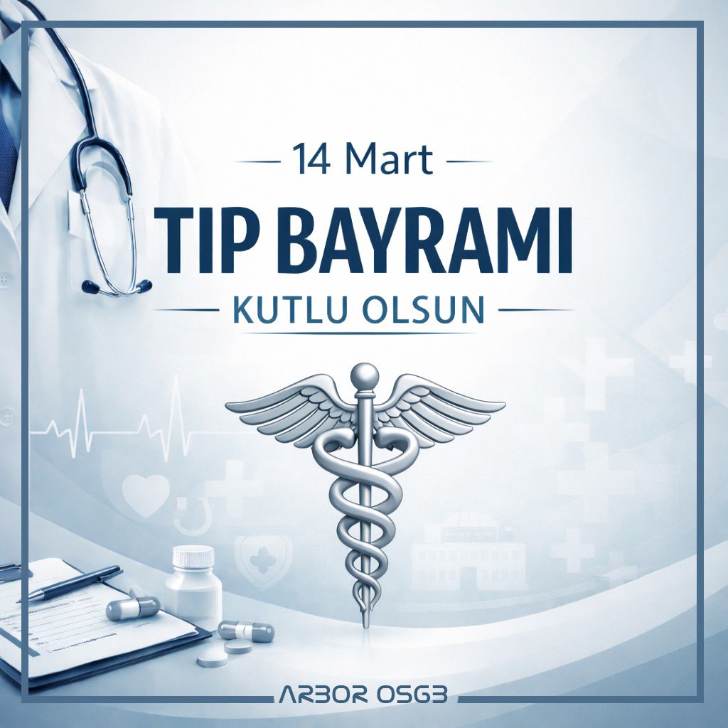 ArborOSGB's tweet photo. 14 Mart Tıp Bayramı kutlu olsun.
İnsan hayatına dokunan, bilgi ve özveriyle görev yapan tüm hekimlerimizin ve sağlık çalışanlarımızın emeklerini saygıyla selamlıyoruz.

#14MartTıpBayramı #TıpBayramı #SağlıkÇalışanları #DoktorlarGünü #Sağlık https://t.co/OFYnSMk8Bp