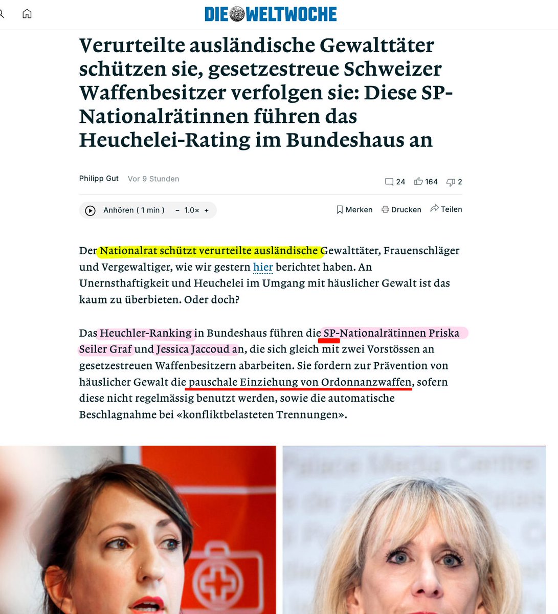 AEscher1291's tweet image. typisch @spschweiz - einfach unglaublich!
#wakeUp wir haben definitiv keine Volksvertreter mehr?
@seilergraf @jessicajaccoud 
weltwoche.ch/daily/verurtei…