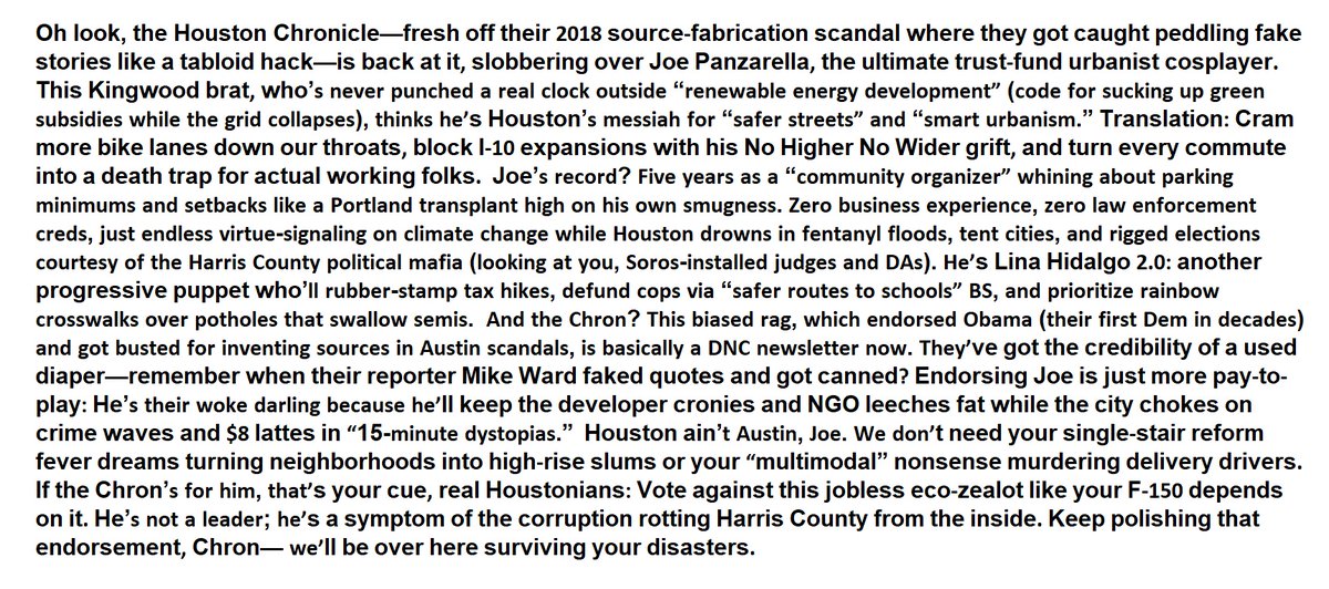 Luzbel2040's tweet photo. @HoustonChron #FireTheChron #NoJoe https://t.co/SE3gdB6G8l