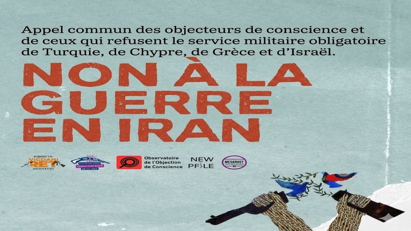 Appel commun des objecteurs de conscience et des réfractaires au service militaire en #Turquie, à #Chypre, en #Grèce et en #Israël : NON À LA GUERRE  ... #Antimilitarisme #MoyenOrient #NonàLaGuerreEnIran #ObjecteursDeConscience #ObjectionDeConscience #Paix pressenza.com/fr/2026/03/app…