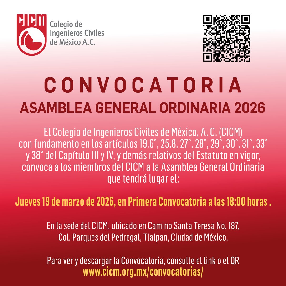 Colegio de Ingenieros Civiles de México, A. C. tweet media