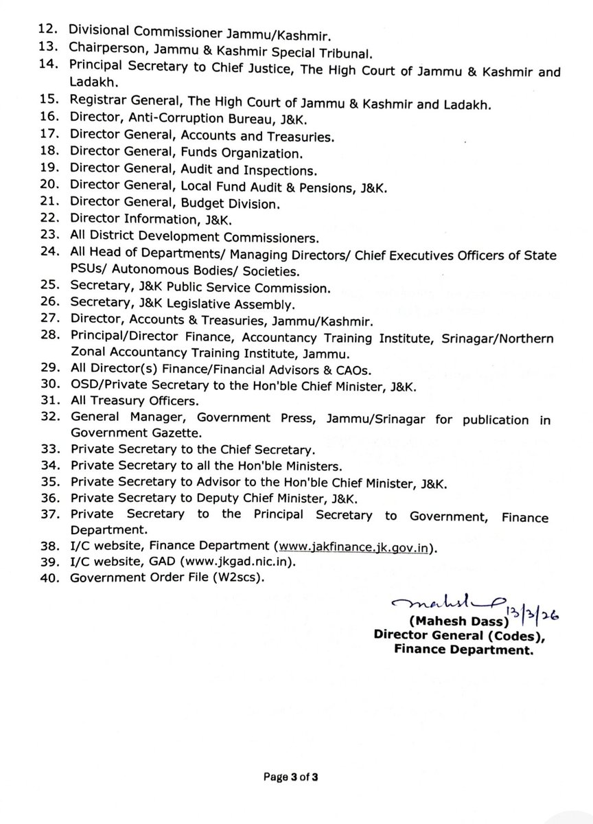 Jammu And Kashmir Finance & Accounts Society tweet media