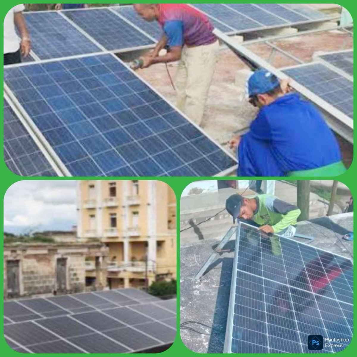 CubaBPA's tweet photo. EI IMPULSO AL USO DE LA ENERGÍA SOLAR.
Aunque falta mucho por hacer, es admirable el esfuerzo que realizan la dirección del país,  sus instituciones, el sector no estatal de la economía, así como la población para impulsar el uso de la energía solar. !Venceremos! https://t.co/yciQGVBMKz